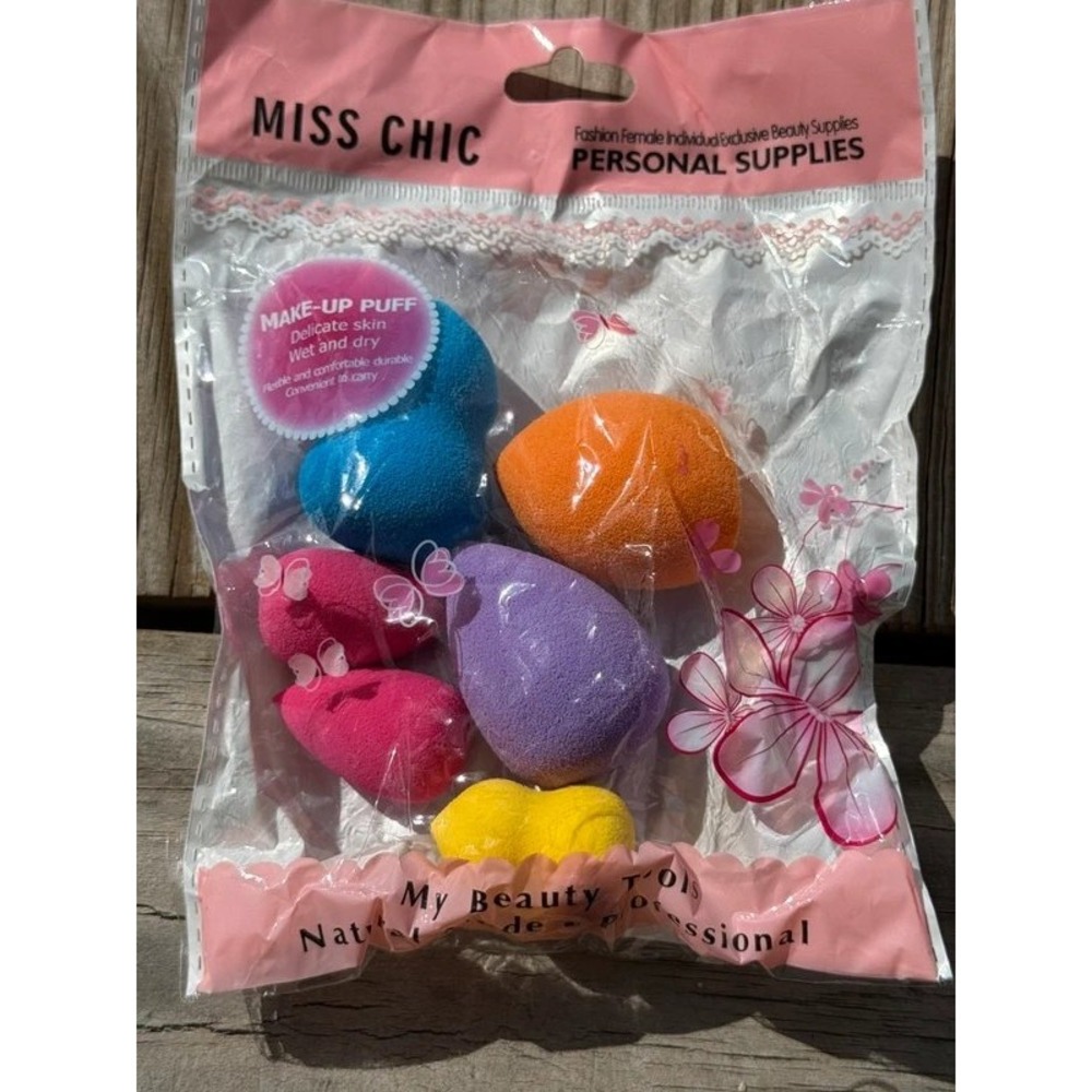 Miss Chic 6-Piece Makeup Sponge Beauty Blender Set